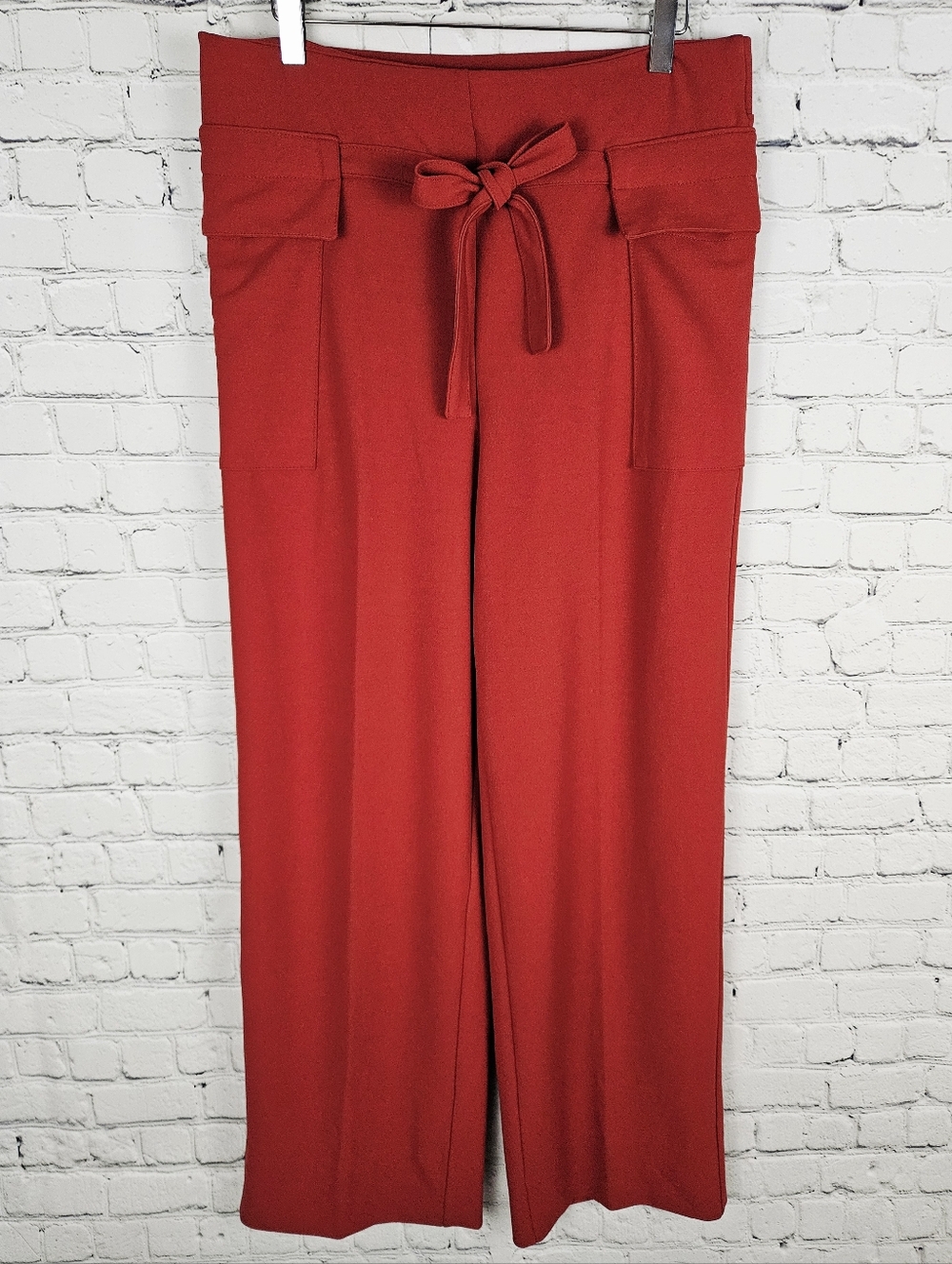 BBJ LOS ANGELES | pull-on tie waist wide leg stretch pants